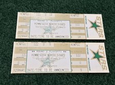 RARE Minnesota North Stars 1993 Playoff Round 1 & 2 Unused Tickets, MINT!!