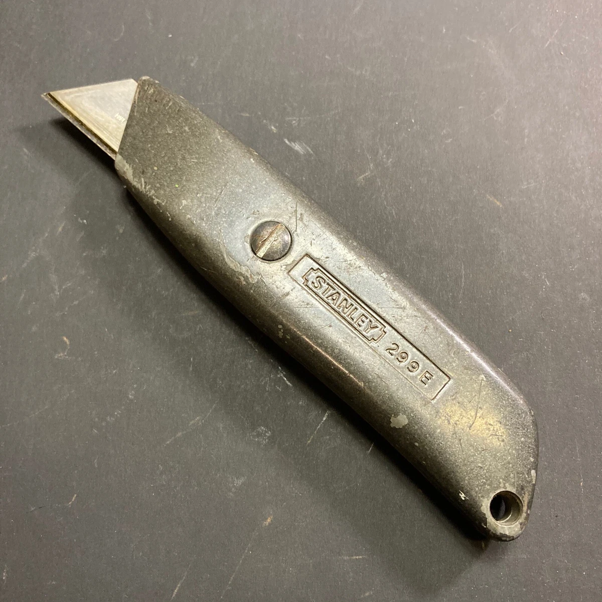 VINTAGE STANLEY 299E ALUMINIUM BOX CUTTER KNIFE FIXED BLADE MADE