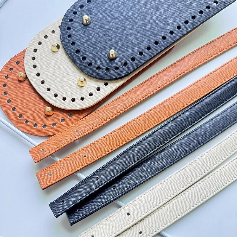 DIY 60cm PU Leather Bag Strap for Woven bag Handmade for Women's bag Accessories - Image 2 of 4