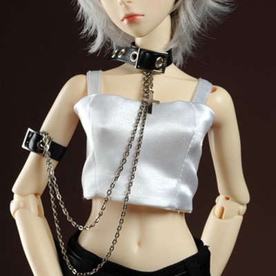 White ; Only For Man Cross Echo Choker Dollmore 1//3 BJD SCALE SIZE SD