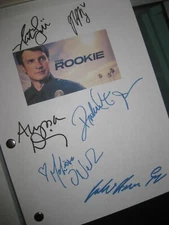 The Rookie Signed TV Pilot Script X6 Nathan Fillion Alyssa Diaz Richard Jones RP