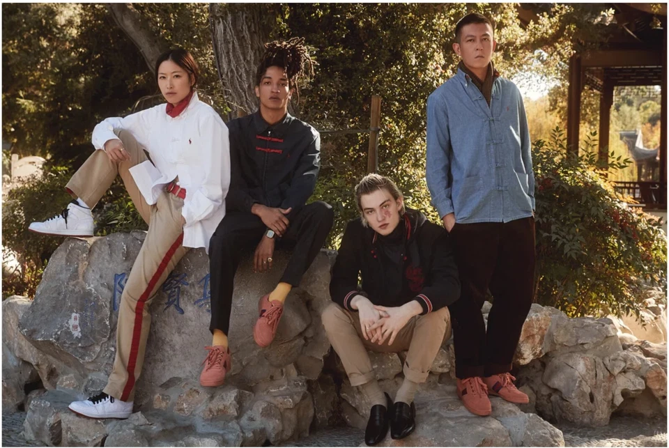 Polo Ralph Lauren x CLOT Court Suede Sneaker EDC Edison Chen 573089 - Image 2 of 4