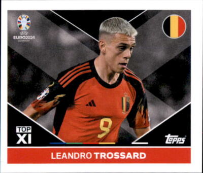 Topps EURO EM 2024 Sticker BEL TOP 2 - Leandro Trossard - Top XI