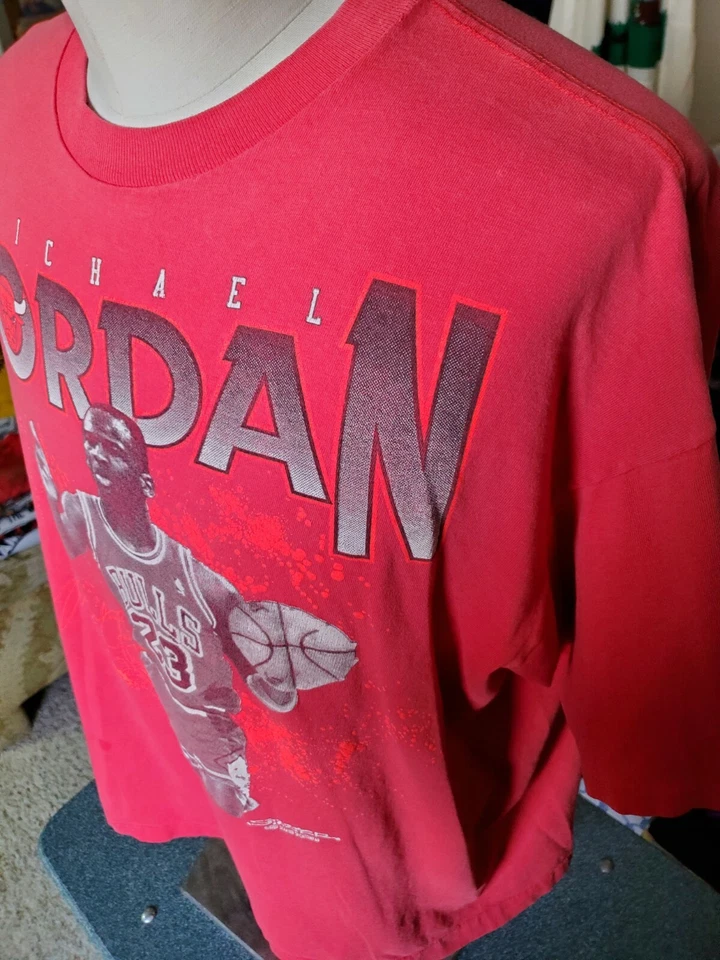 Camiseta De Colección Años 80 1989 Hot Starter Michael Jordan Chicago Bulls XL Rara Hot Rap Foto 3 de 4
