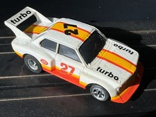 VTG - Tomy AFX BMW 320i White/Yellow/Orange 27 Aurora AFX G-plus Chassis - NEW