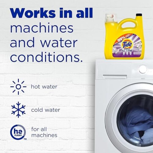 Tide Simply Clean & Fresh Liquid Laundry Detergent, Berry Blossom Scent, 89 load - Picture 5 of 6