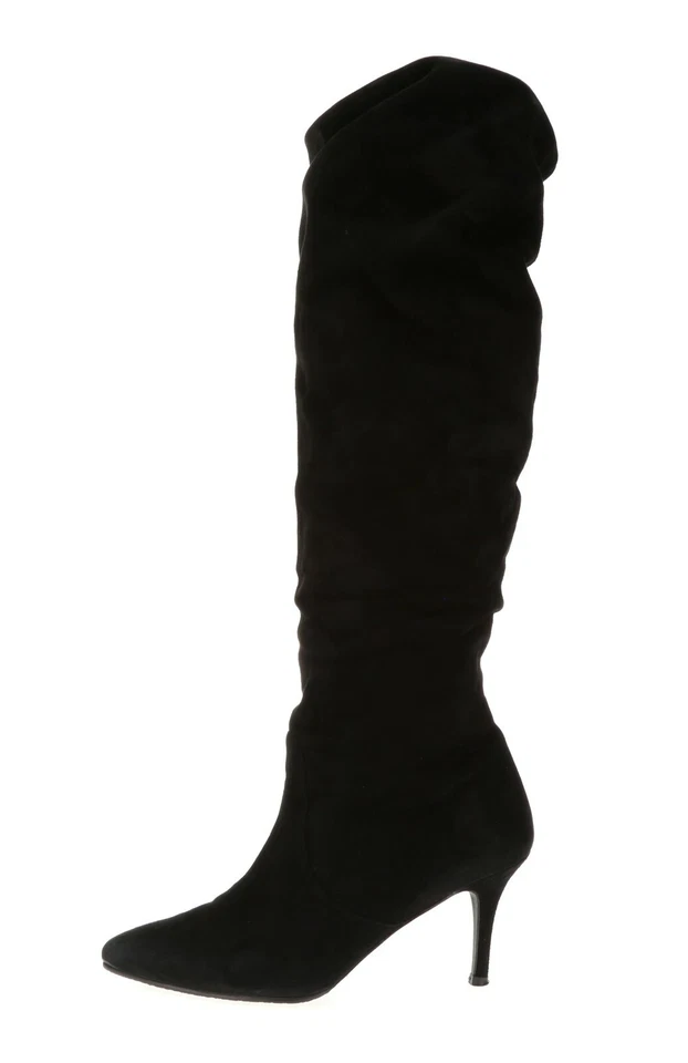 Stuart Weitzman 249030 Womens Suede Knee High Boots Black Size 9 Medium - Image 4 of 4