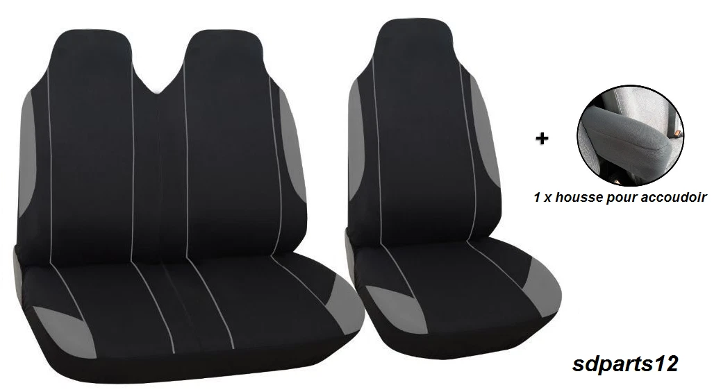 Housses De Siège Sur Mesure Pour Peugeot Partner II Tepee Van  2008 2019 Housse Siege Voiture Couverture Siege Auto Dekor Elegance P 2 12552 3