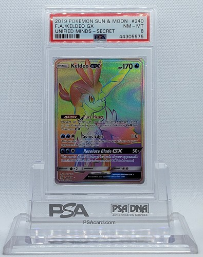 Keldeo-GX graded PSA 8 for sale on eBay
