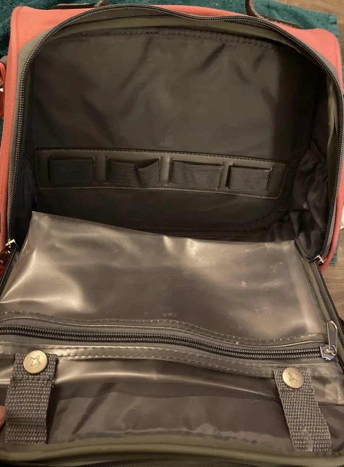 "Bolso de mano pequeño Travelers Club rosa - rosa 12 X 9 X 7"" bolso rígido usado en excelente estado" Foto 4 de 4