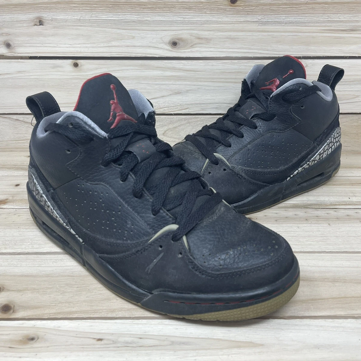 Nike 2009 Air Jordan Flight 45 Black Stealth Cement 364756 061 Mens Size 8