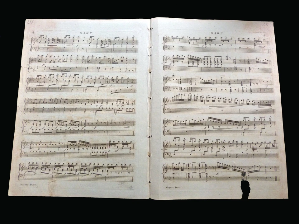 1810 HARP MUSIC PHILIPPE-JACQUES MEYER Two Spanish Boleros for Harp & Piano - Image 4 of 4