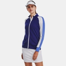 UNDER ARMOUR UA STORM Blue Full Zip Mid Layering GOLF JACKET Womens SMALL NEW