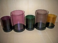 IMPRESSIONEN LIVING Teelichtleiste 6 teilig Glas + Metall