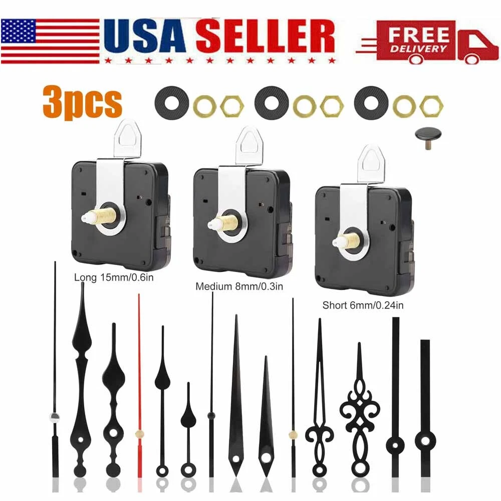 New DIY Wall Quartz Clock Movement Mechanism Replacement Repair Kit Tool Parts