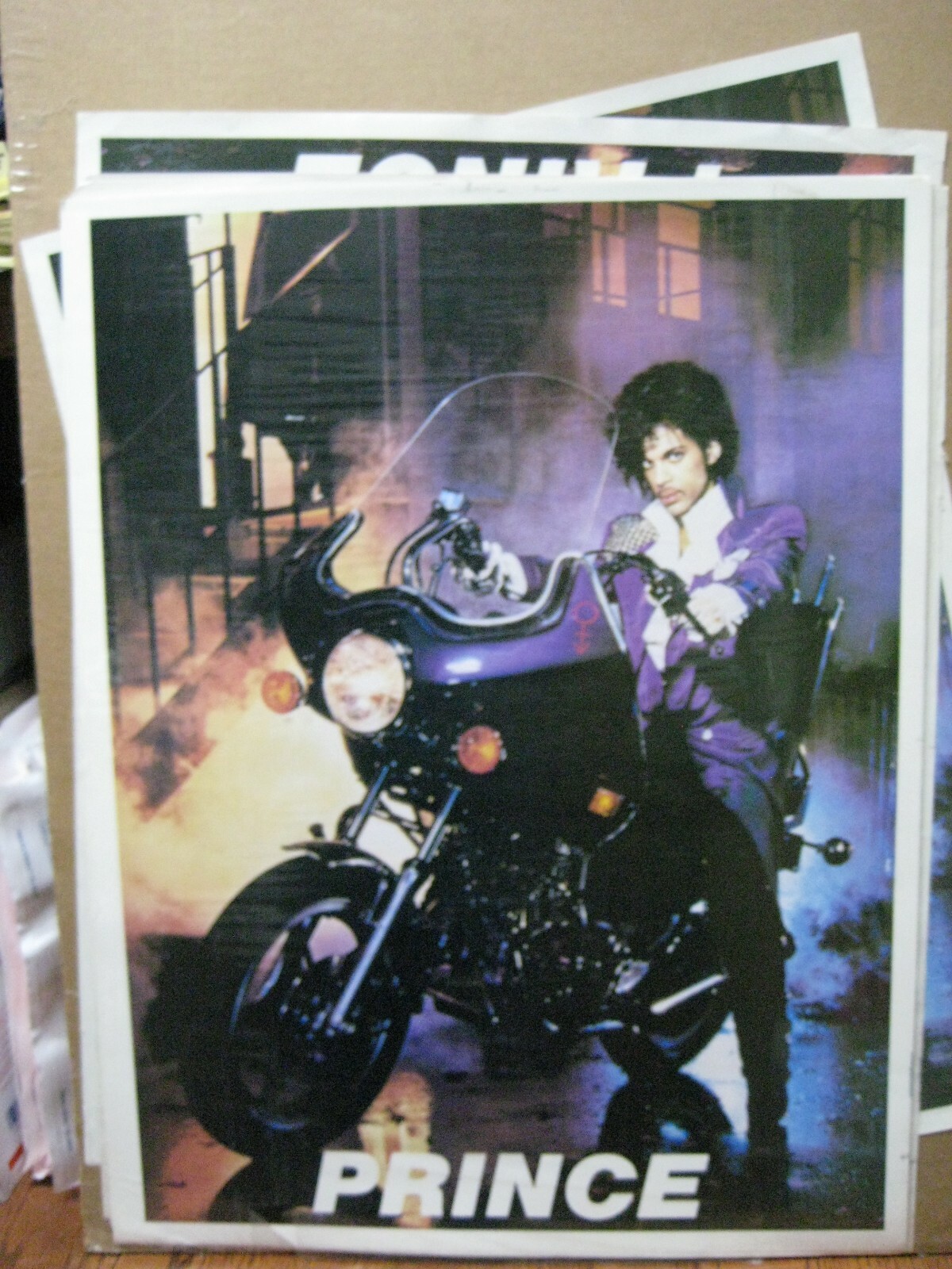 Vintage PRINCE Purple Rain rock and roll poster 1984 13731