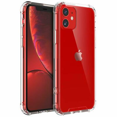 Hülle für iPhone 12 Pro Max Stoßfest Bumper Weich Handy TPU Silikon Slim Cover