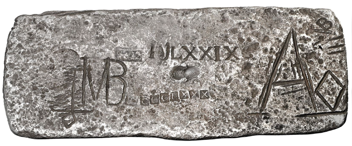 MEL FISHER COA 84LB FACTOR 1.0 ATOCHA 1622 SHIPWRECK SILVER