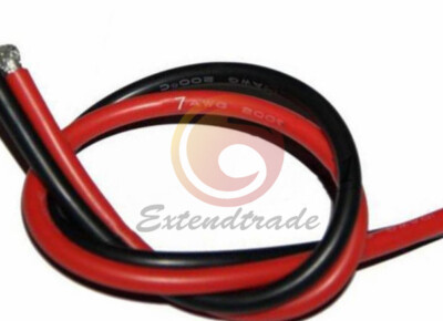 New 2M AWG soft silicon cable AWG16-26 (1 M red +1 M black)