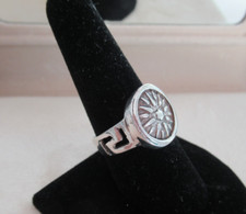 Vintage, Sterling Silver 925 Flower Statement Ring, Size 8.75 Hallmarked 925