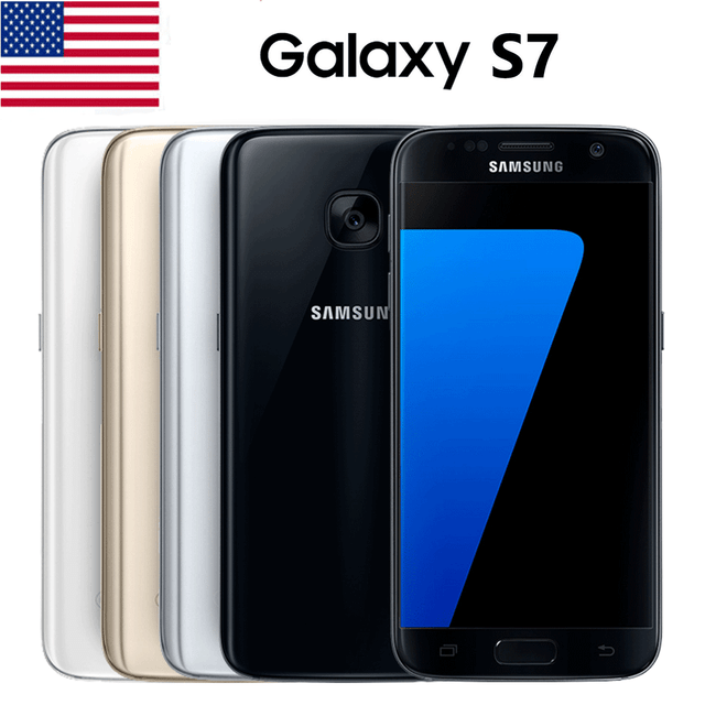 New Samsung Galaxy S7 SMG930A 32GB AT&T Black/Gold Factory Unlocked