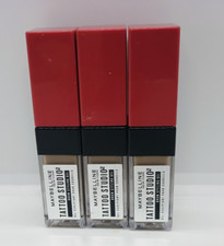 Lot of 3 Maybelline Tattoo Studio Brow Styling Gel, 250  Blonde Uncarded