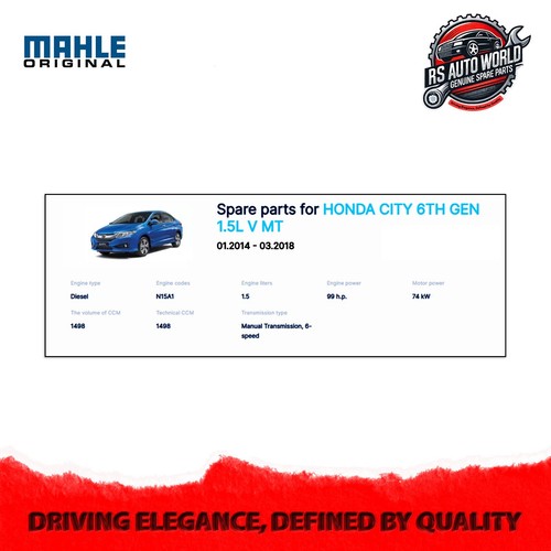 Mahle original Fuel filter Diesel for Honda City, Amaze,Jazz, Mobilio, CR-V - Picture 10 of 10