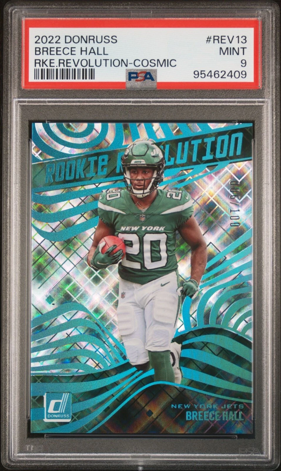 Breece Hall Panini Donruss Rookie Revolution #REV13 Cosmic