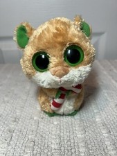 Ty Beanie Boos - CANDY CANE the Hamster / Mouse. Solid Eyes First Generation