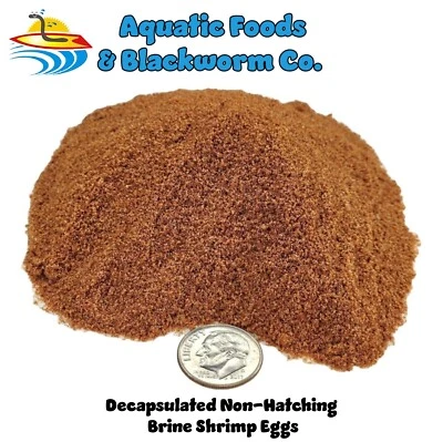 AQUATIC FOODS INC. Decapsulated Brine Shrimp Eggs, Corals, Fry, Babies (No Shell - Non Hatching)