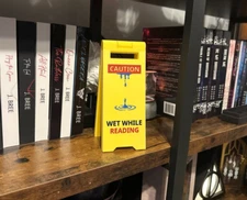 Wet While Reading Smutty Book Decor Sign Smut Sign Bookshelf Decor Smutty Decor