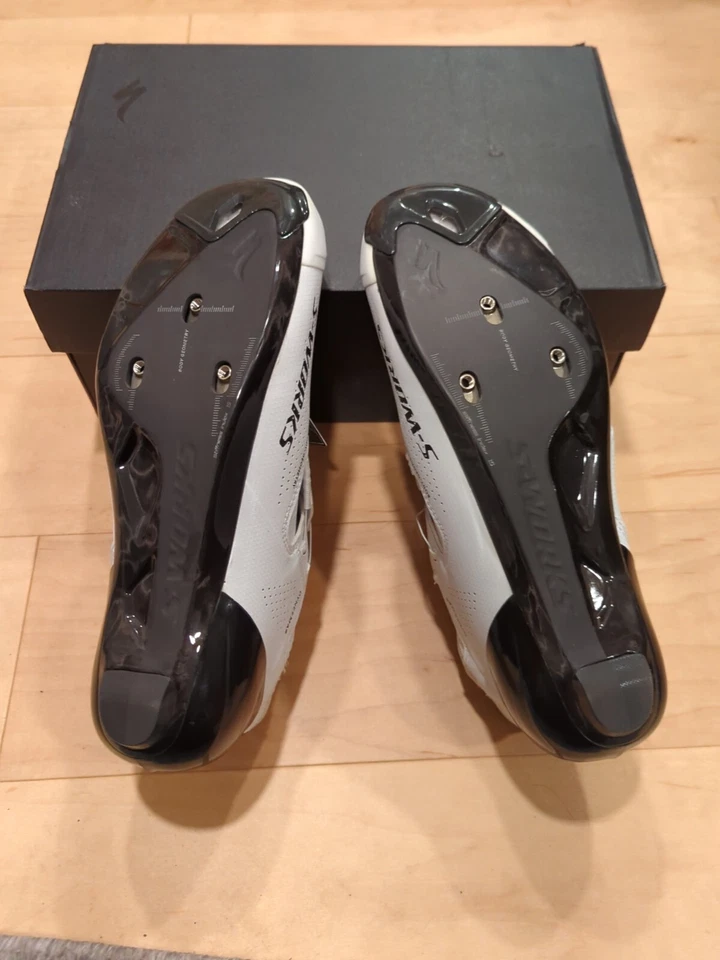 Sapato de Estrada Specialized S-Works SW Ares - Equipe Branco/Preto - Tamanhos 39 - Imagem 4 de 4