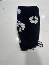 Denim Tears The Cotton Wreath Sweatpants Black Size Medium M SS23