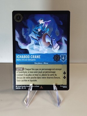 Karte LORCANA FR -Kapitel 10 148/204 Ichabod Crane - Rare  FOIL   Neu