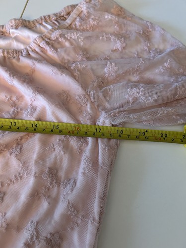 Dress Blush Baby Pink Lace Mini XL 90s Y2K Cottage Core Fairy Festival - Picture 7 of 8