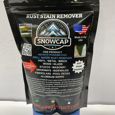 #ad SnowCap Rust Stain Remover Makes 2 Gallons of Biodegradable Solution THE BEST $23.87