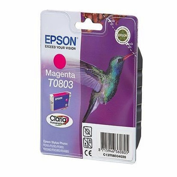 Original Epson T0803 Magenta Kolibri Stylus Photo P50 PX650 PX710 PX800 R285 O.V-image