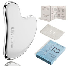Gua Sha Facial Tools, Stainless Steel Guasha Tool for Acupuncture, Manual Massag