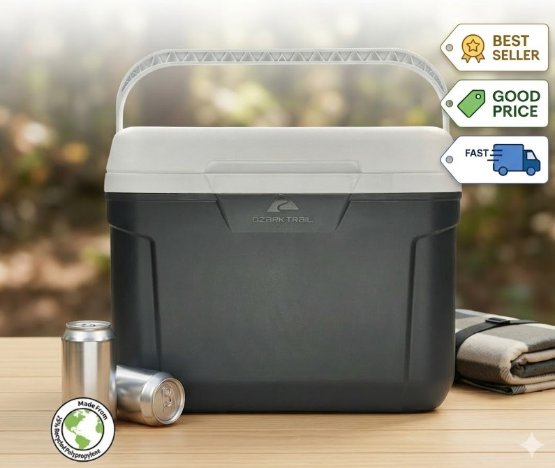 42 Can Capacity, Gray Portable Ice Chest