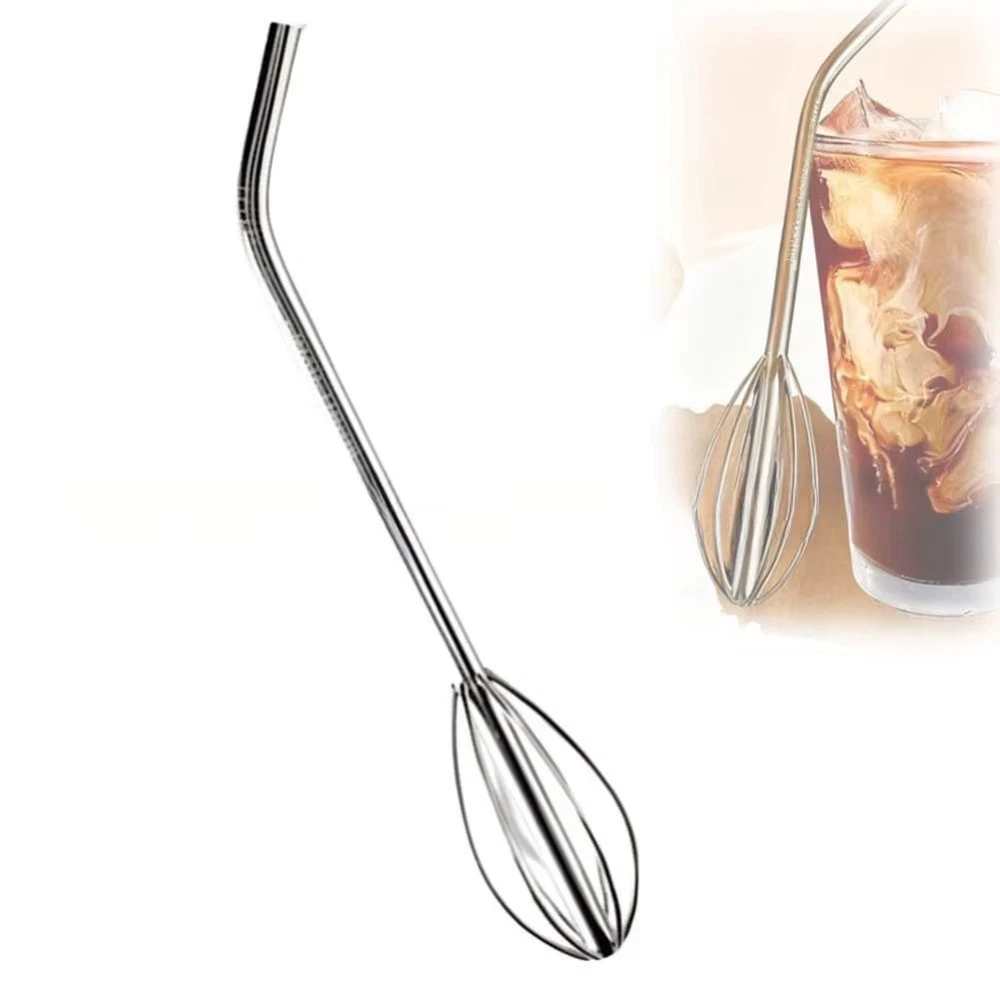 Whisk Straw 2 in 1 Straw Blender Stainless Steel Reusable
Opens in a new window or tab