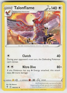 Talonflame 140/203 Rare Evolving Skies