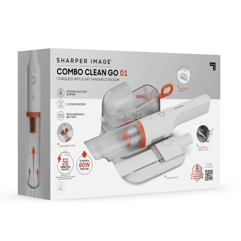 Sharper Image Cordless Handheld Vacuum with Spot Cleaner, Open Box