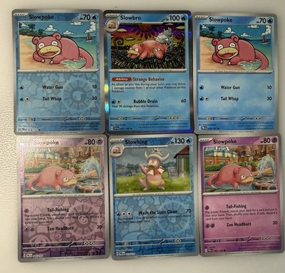 Slowpoke Pokemon Karten Konvolut  