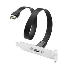 SinLoon USB 3.1 Front Panel Header Type-C Extension Cable with 30cm, Silver