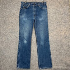 VTG Levi's 517 Cowboy Bootcut Jeans Mens 34x33 Fits 32x33 Orange Tab 80s USA