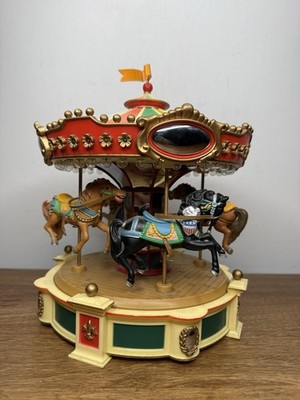 ENESCO'S ''THE CAROUSEL DREAM''  ANIMATED MUSIC BOX READ description
