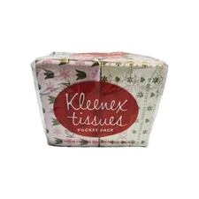 Vintage 1960s Kleenex Tissues POCKET PACK 12 Pack Unopened Variety Rare  Prop