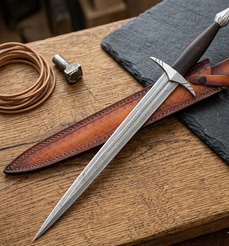 Custom Handmade Damascus Steel Blade Dagger Hunting Knife|Survival Knife Camping