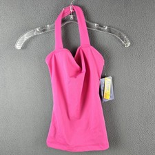Capezio Team Basics Pink Dance Halter Top TB 109 Women's Size S