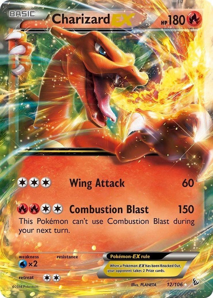 Charizard EX - 12/106 - Pokemon Flashfire XY Ultra Rare Card NM